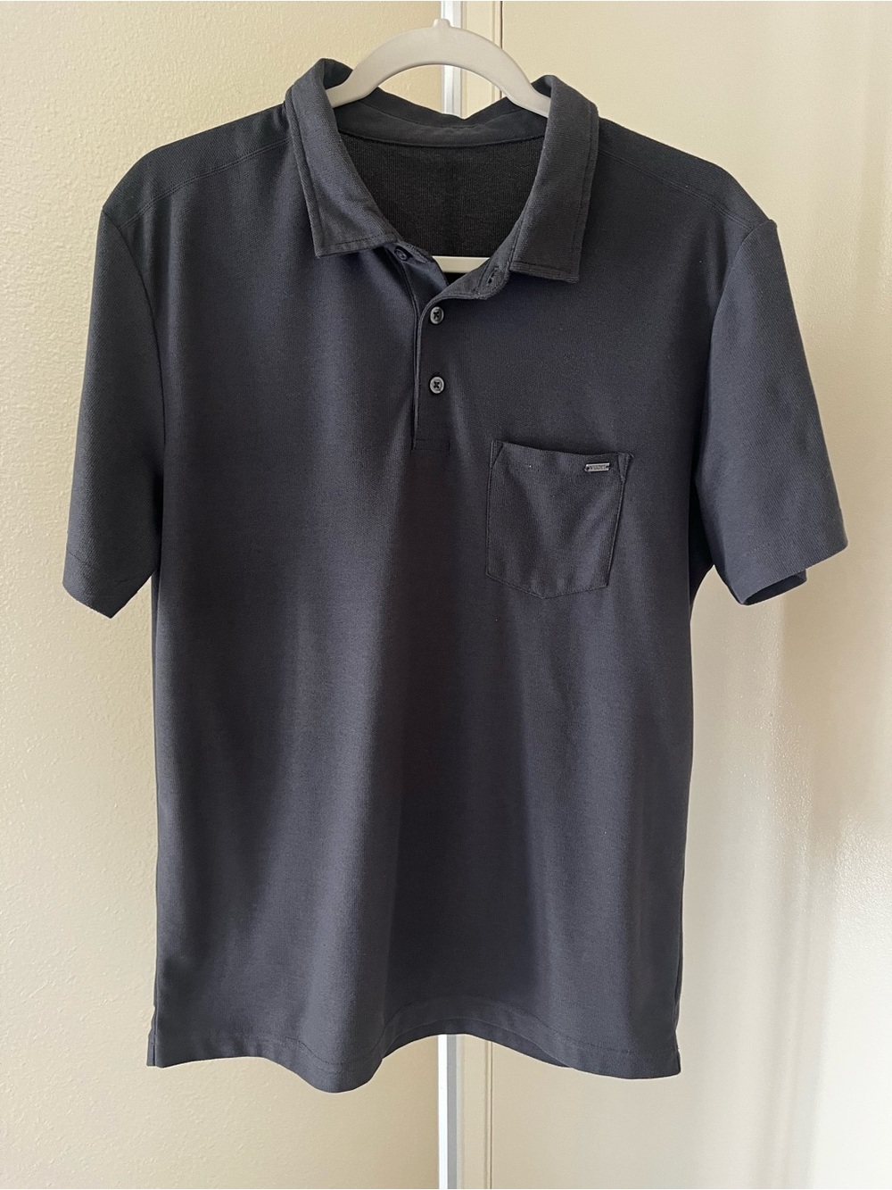 Vuori Ace Polo Shirt Charcoal Grey Size M